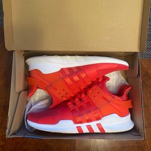 Men’s Adidas EQT Support ADV Red, Coral/White Knit